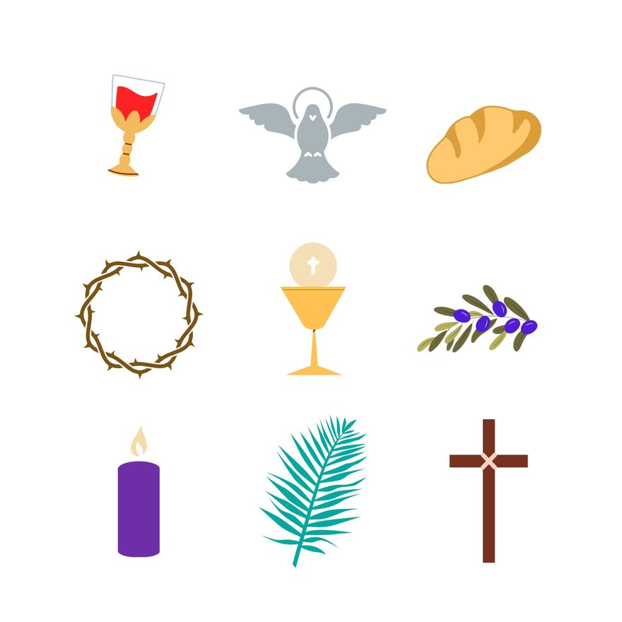 Free Holy Week Symbols in Illustrator, PSD, EPS, SVG, JPG, PNG