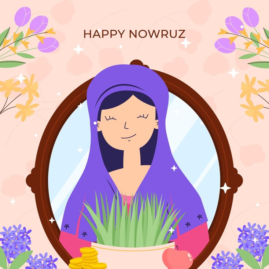 Free Nowruz Illustration in Illustrator, PSD, EPS, SVG, JPG, PNG