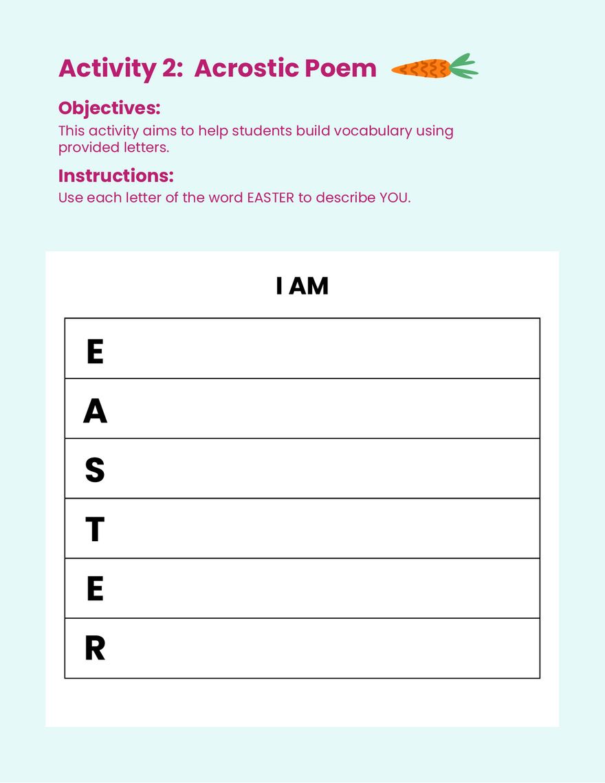 Free Easter Workbook Template to Edit Online Free Easter Workbook Template to Edit Online