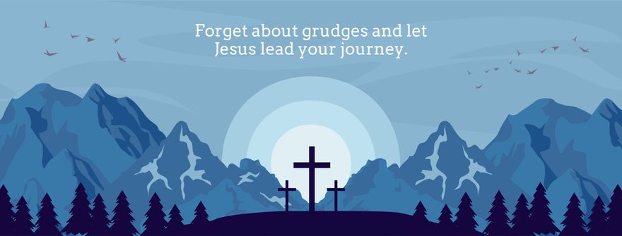 Free Holy Week Facebook Cover Banner Template to Edit Online