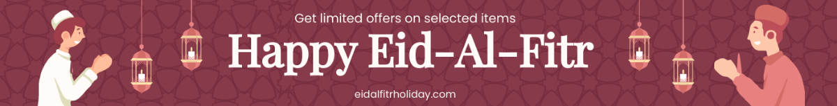 Eid al-Fitr Website Banner Template