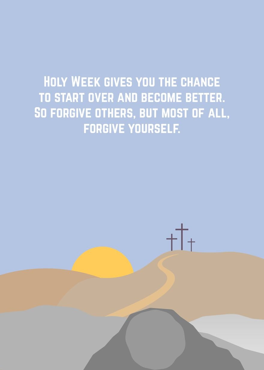 Free Holy Week Message in Word, Google Docs, Illustrator, PSD, EPS, SVG, JPG, PNG