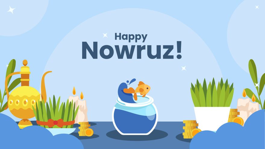 Free Nowruz Wallpaper Template to Edit Online