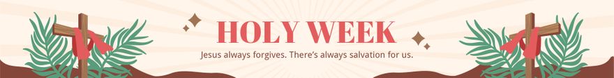 Free Holy Week Website Banner Template to Edit Online Free Holy Week Website Banner Template to Edit Online