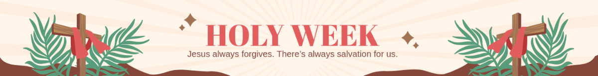 Holy Week Website Banner Template