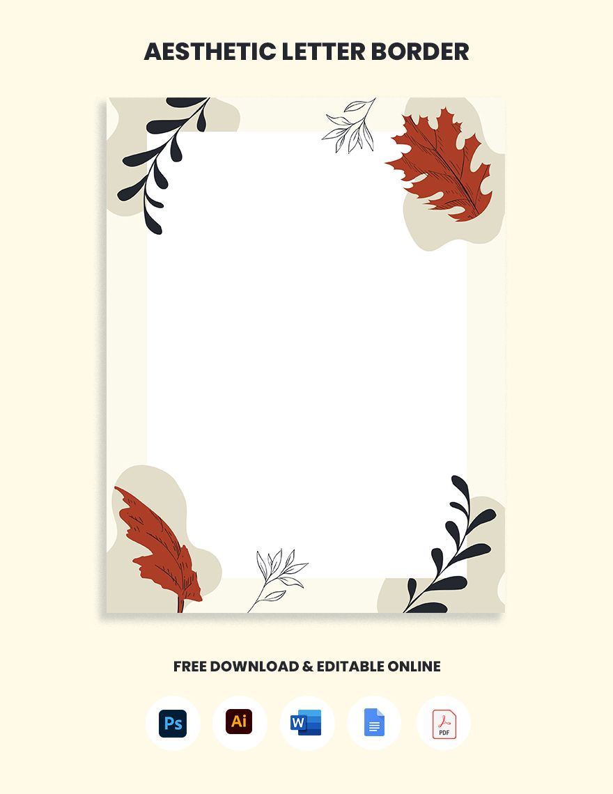 Letter Border Template In Word Download Template