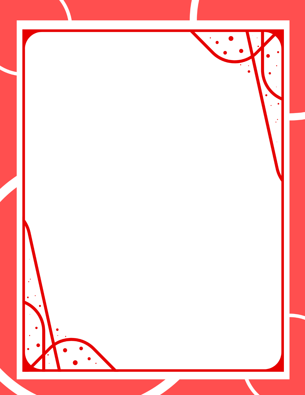 Red Letter Border Template