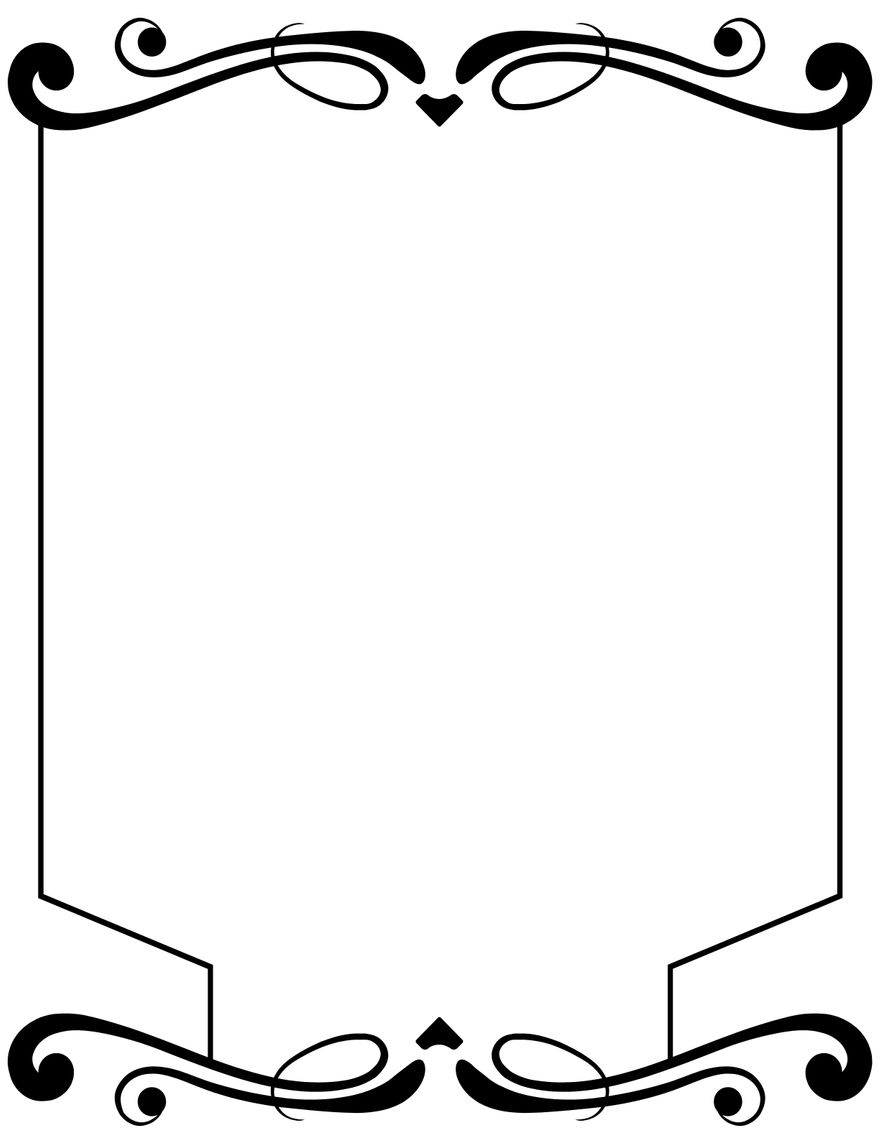 Free Black Letter Border Template to Edit Online
