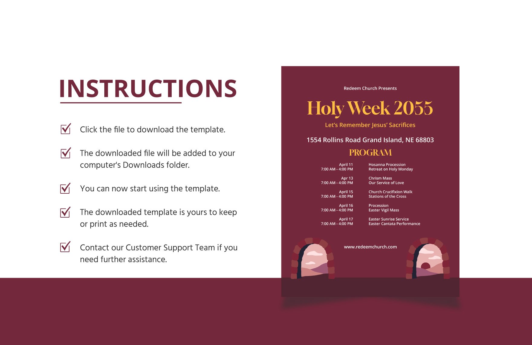 Holy Week Program