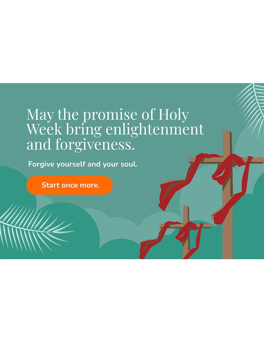 Free Holy Week Blog Banner Template to Edit Online Free Holy Week Blog Banner Template to Edit Online