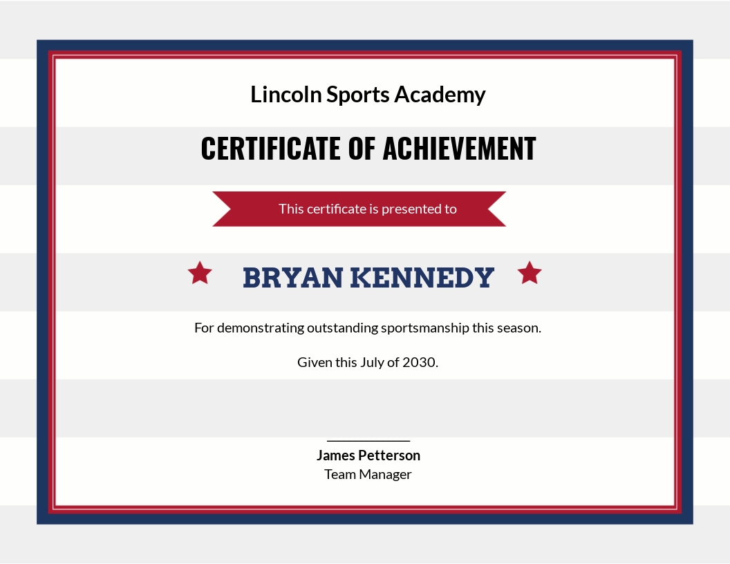 Simple Baseball Award Certificate Template - Google Docs, Illustrator, InDesign, Word, Outlook, Apple Pages, PSD, Publisher