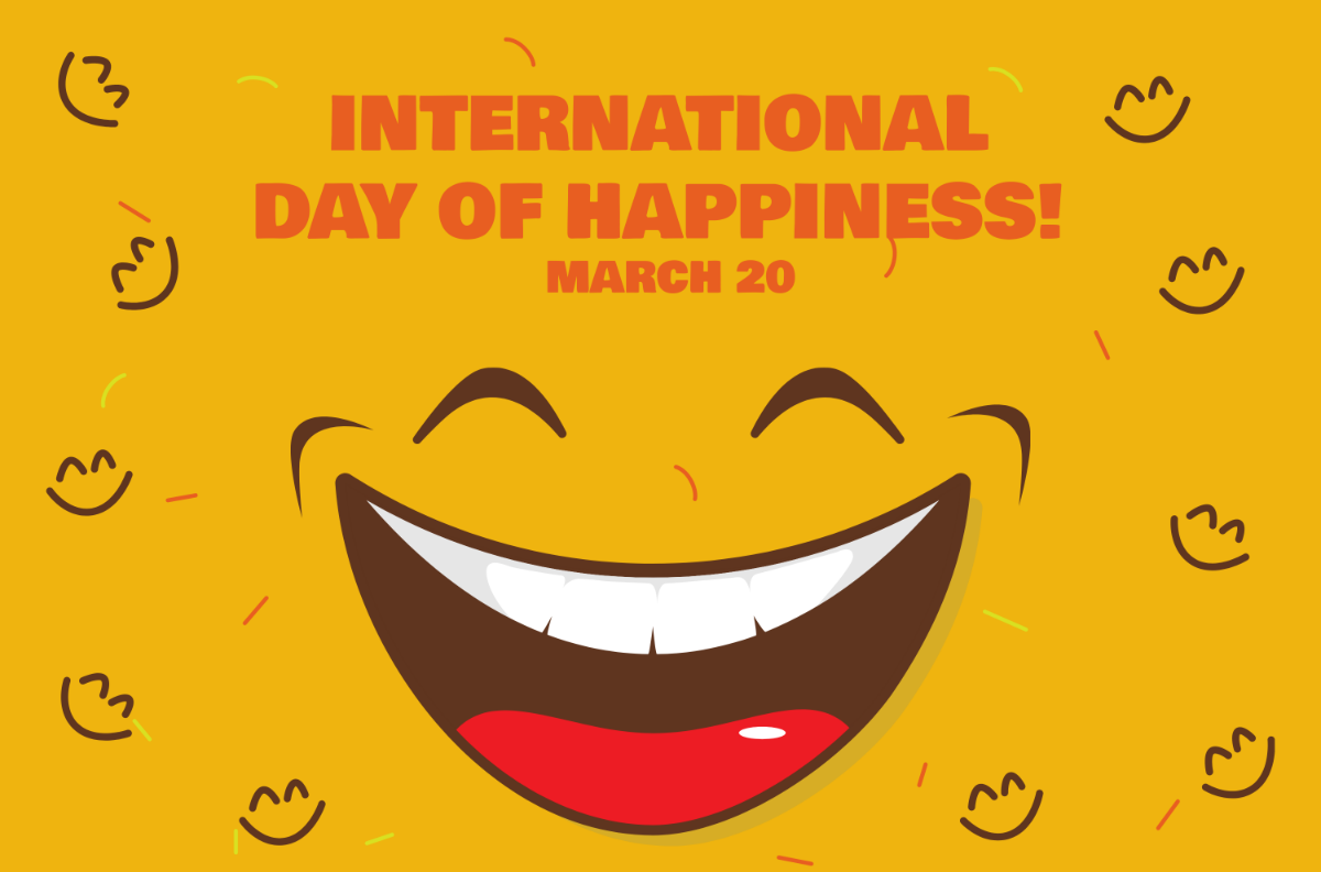 Free International Day of Happiness Banner Template