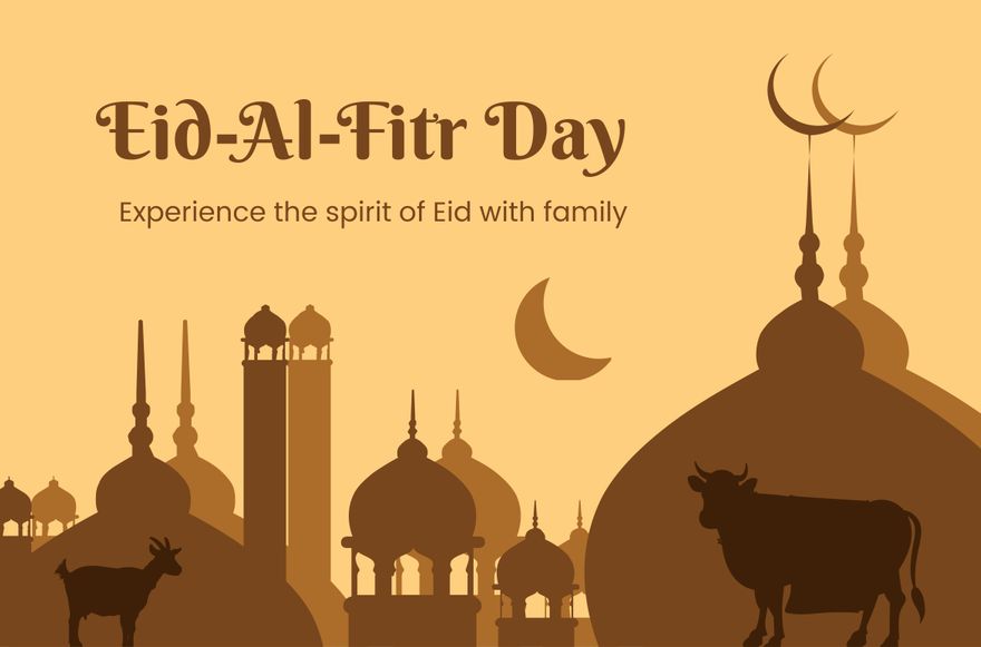 Free Eid al-Fitr Day Banner Template to Edit Online