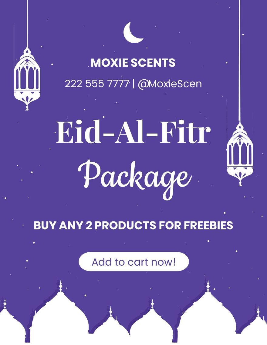 Eid al-Fitr Advertising Flyer