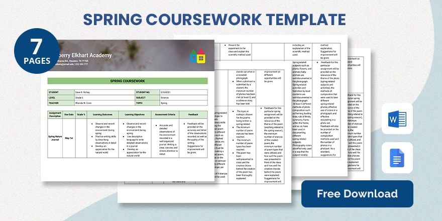  Spring Coursework Template