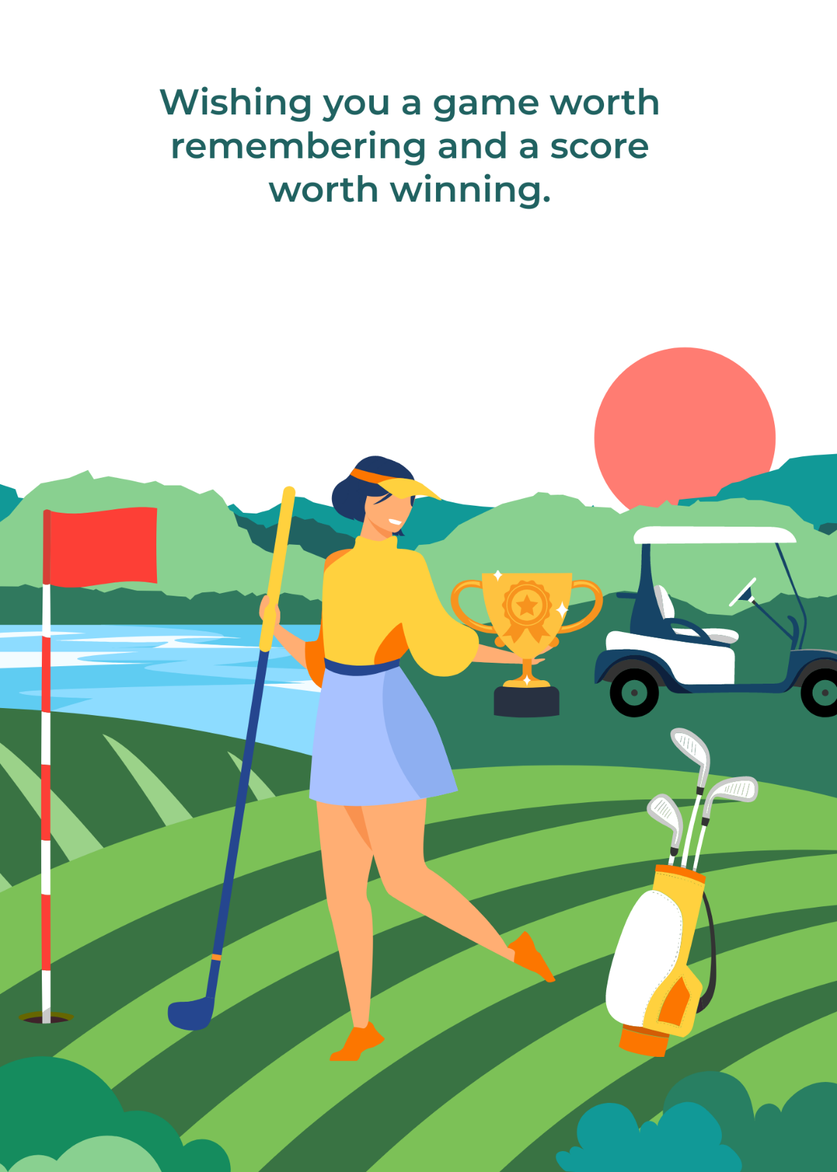 Free Golf Wishes Template