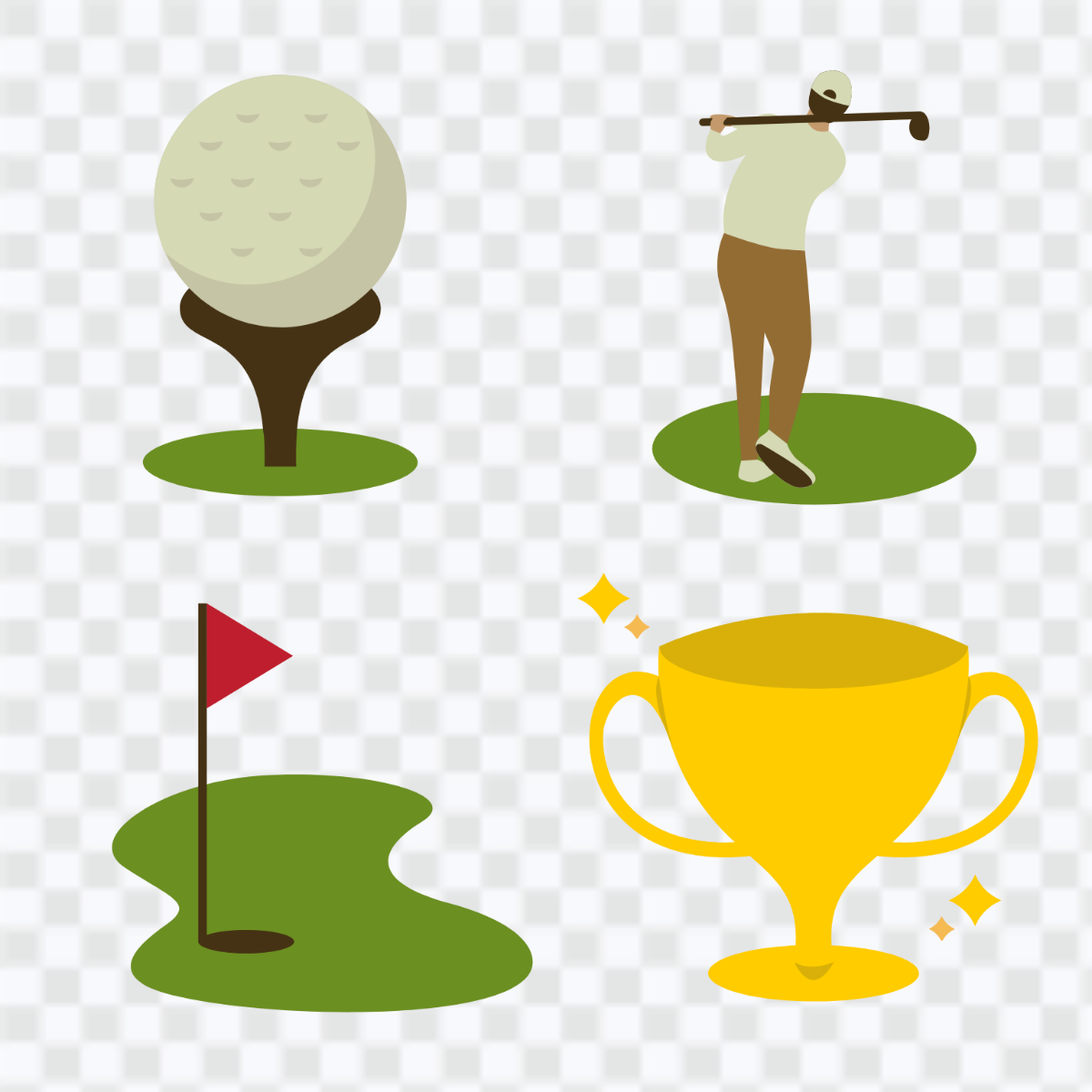 Free Golf Icons Template