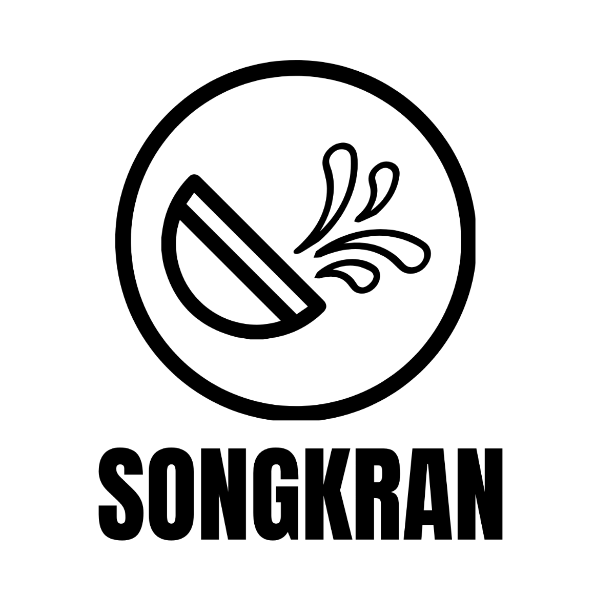 Songkran Logo Template