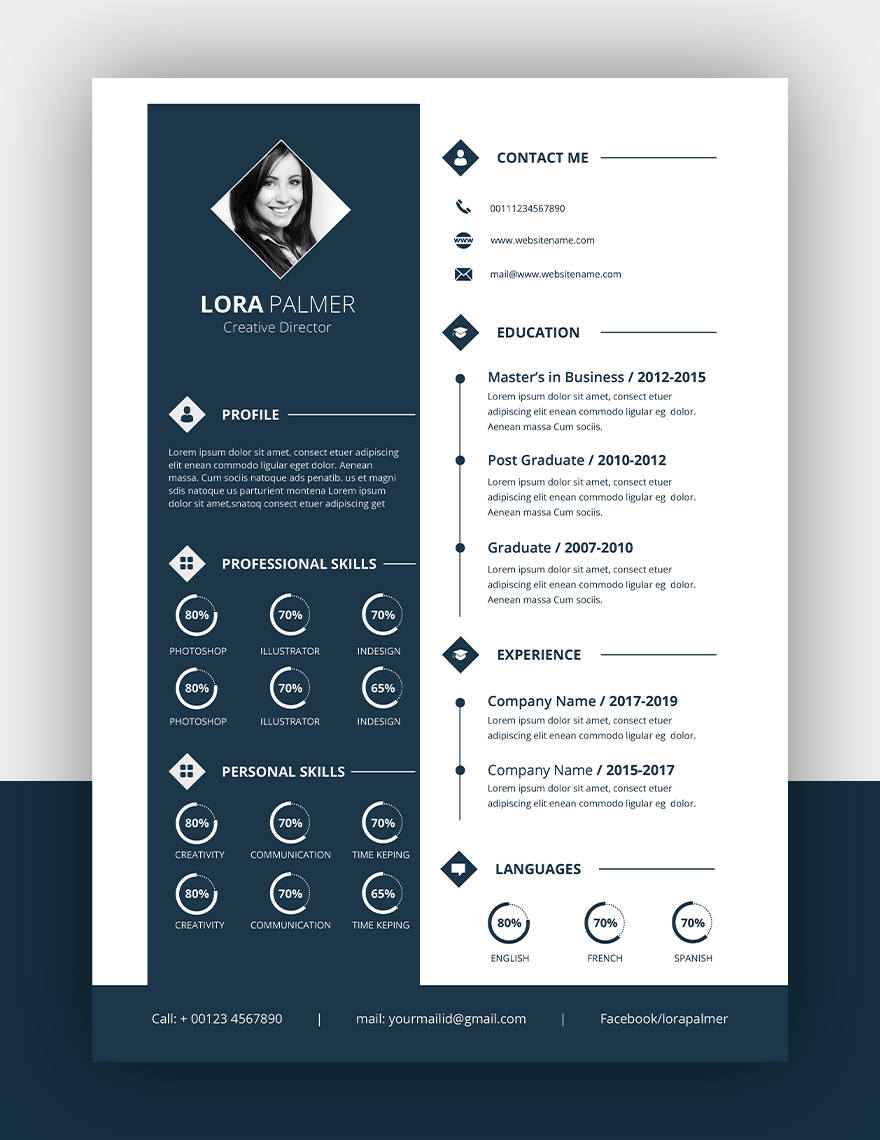 Creative Director Resume - Download in Word, PSD, Apple Pages ...