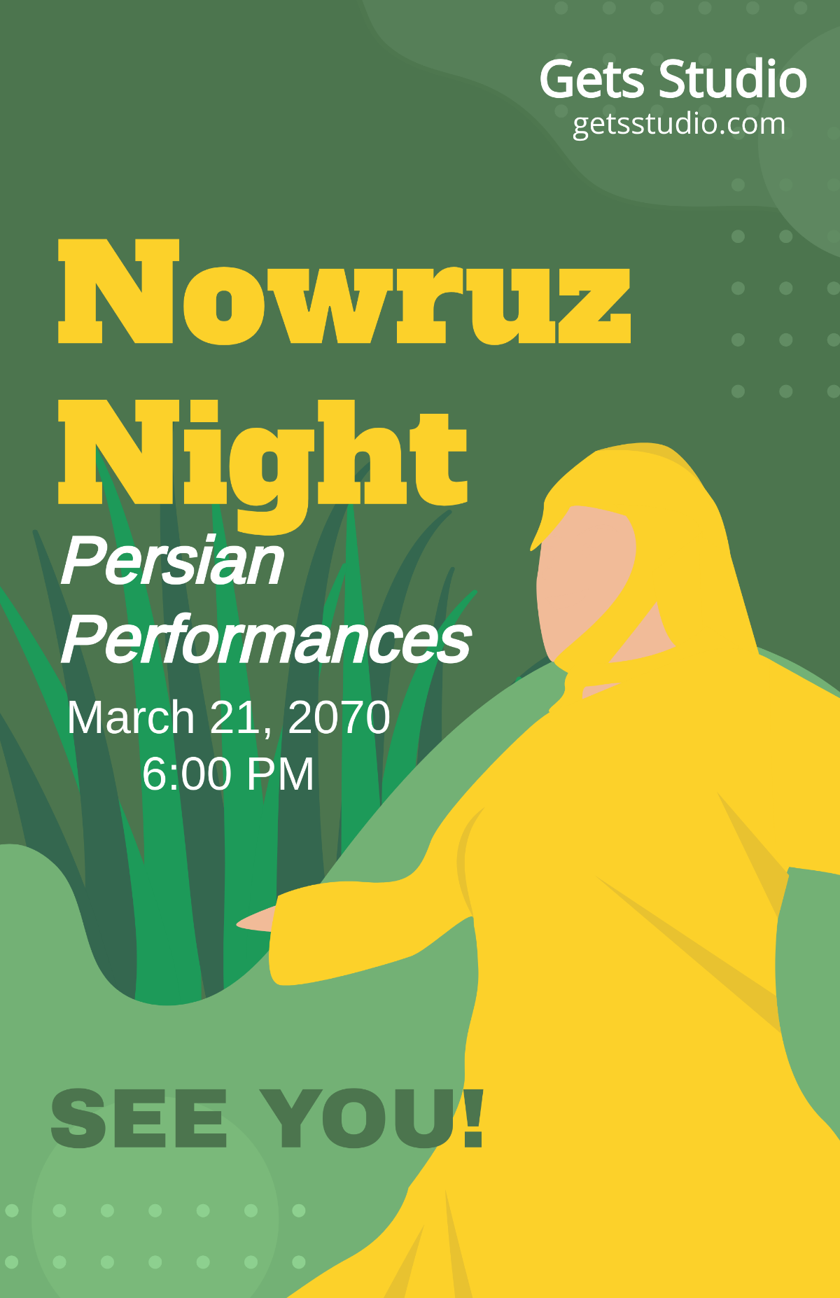 Free Nowruz Poster Template