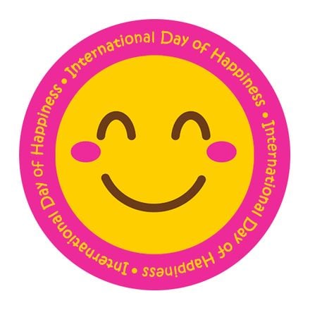 International Day of Happiness Clipart Vector