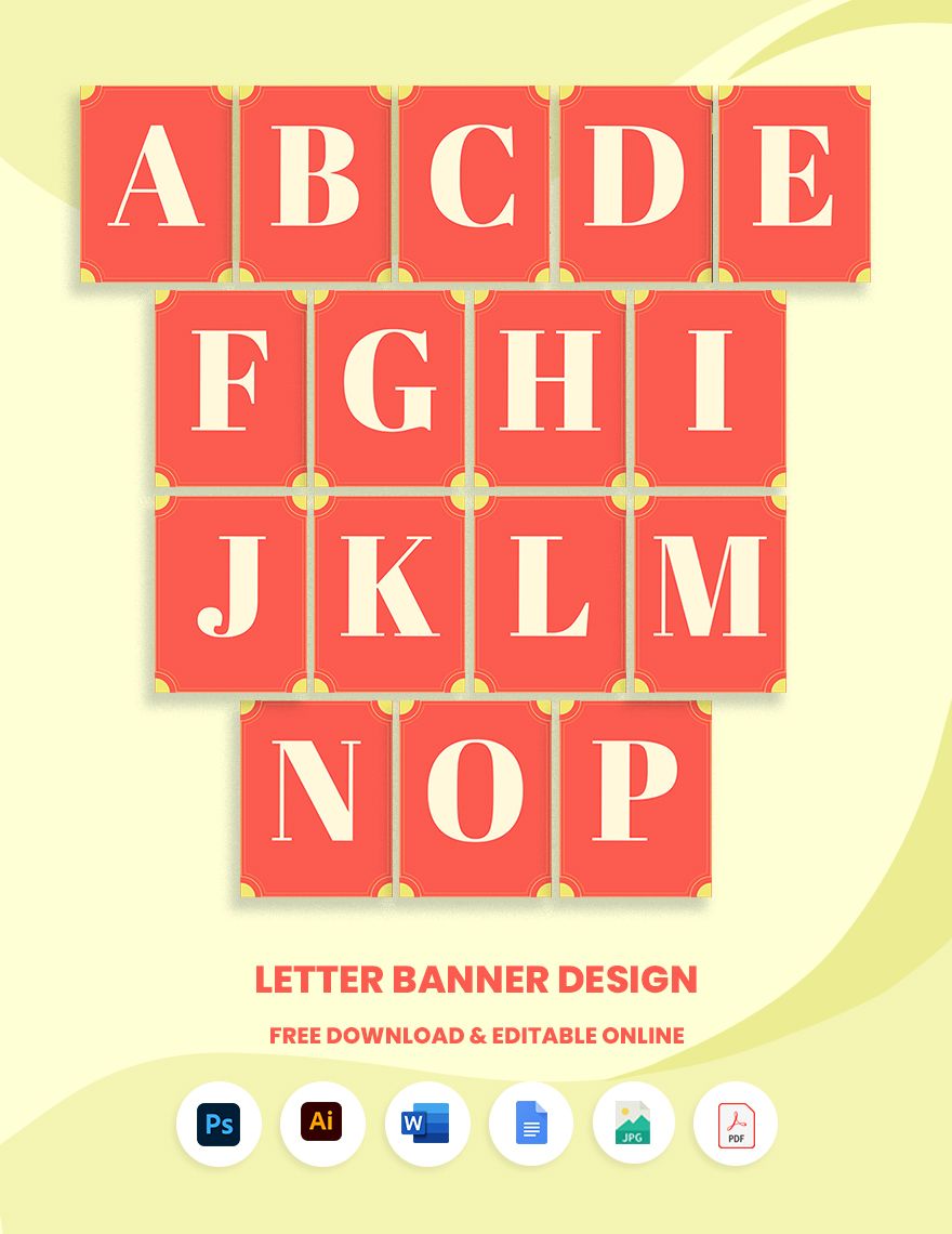 Free Letter Banner Design in Word, Google Docs, PDF, Illustrator, PSD, JPEG