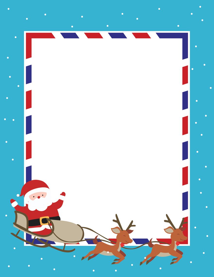 Santa Letter Background