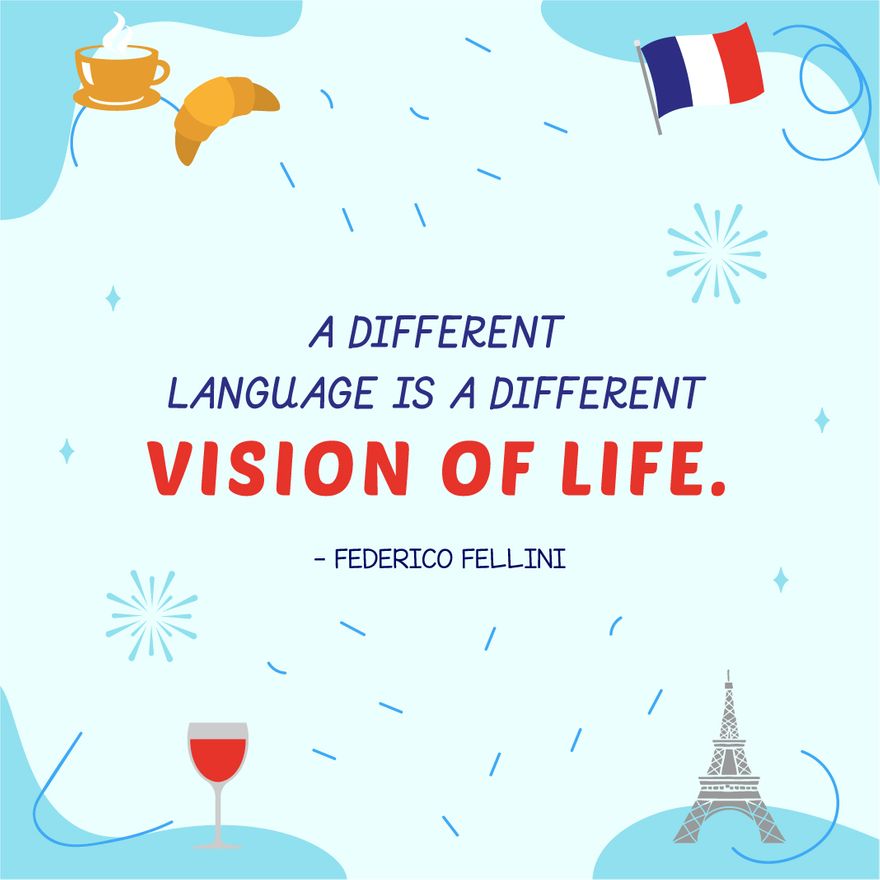Free International Francophonie Day Quote Vector