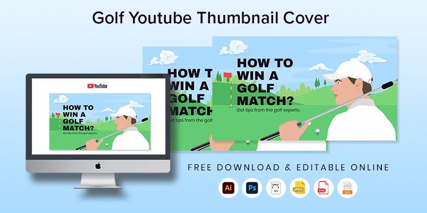 Golf Youtube Thumbnail Cover