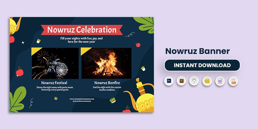 Nowruz Banner in EPS, Illustrator, JPG, PNG, SVG, PSD - Download | Template.net