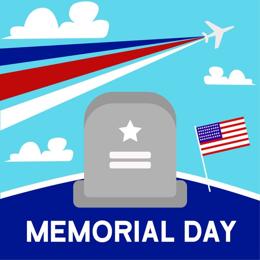 Free Memorial Day Graphic Vector