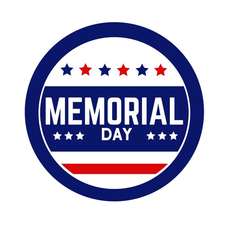 Memorial Day Logo Vector