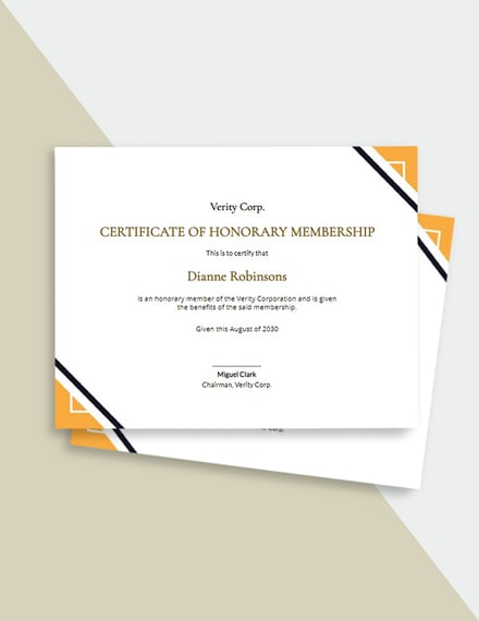 Honorary Life Membership Certificate Template from images.template.net