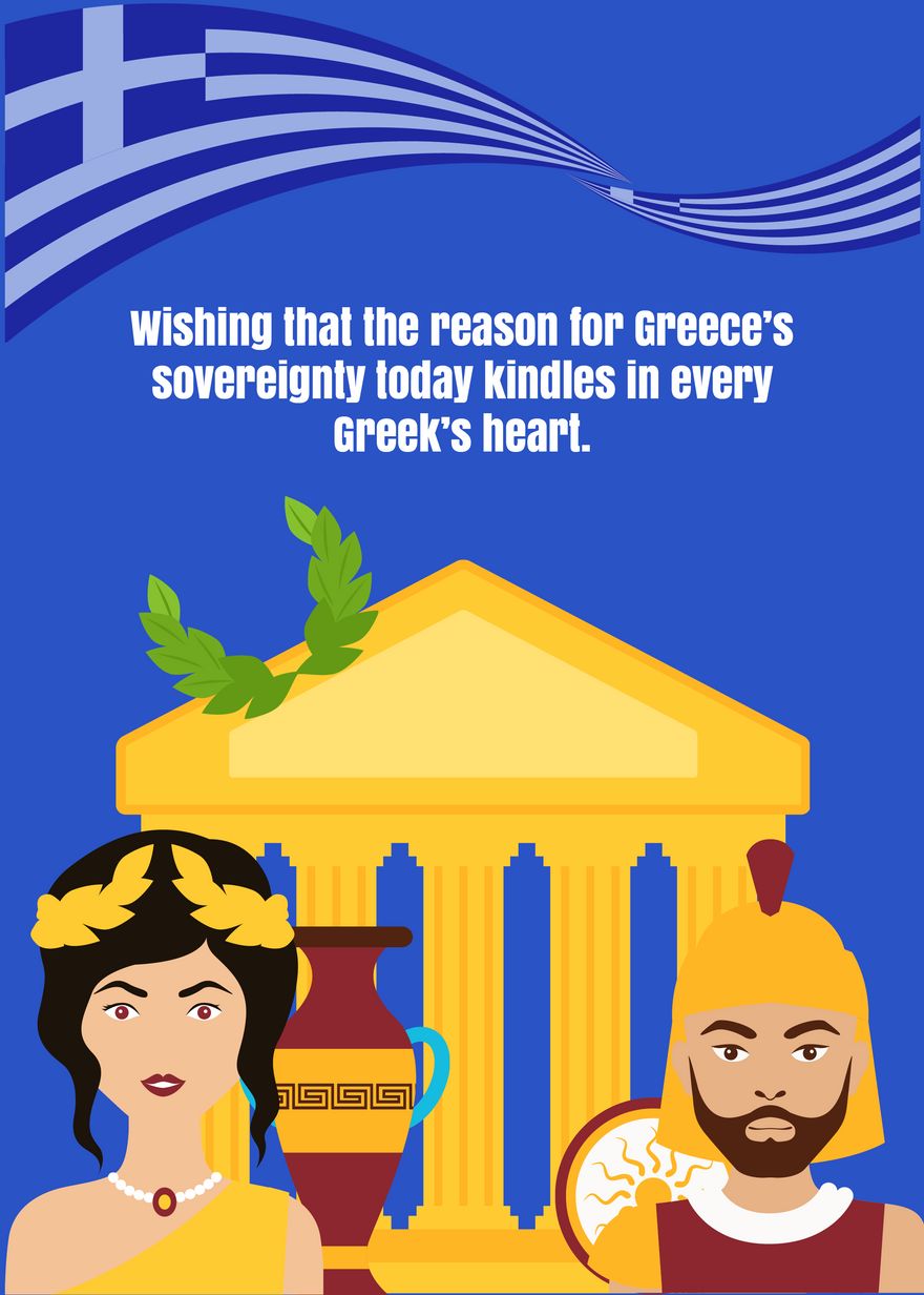 Greek Independence Day Wishes in EPS, Illustrator, JPG, PNG, PSD, Word
