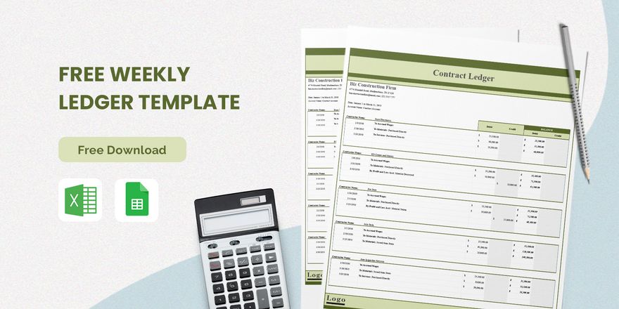 Free Contract Ledger Template