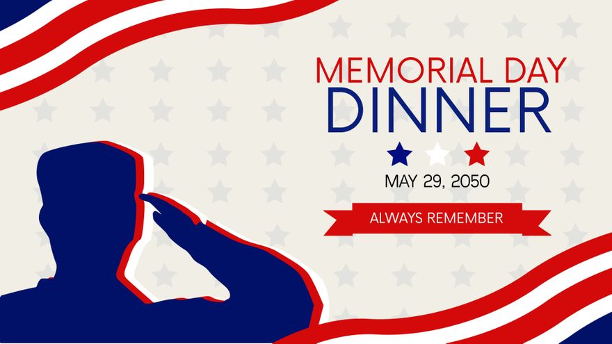 Free Memorial Day Flyer Background