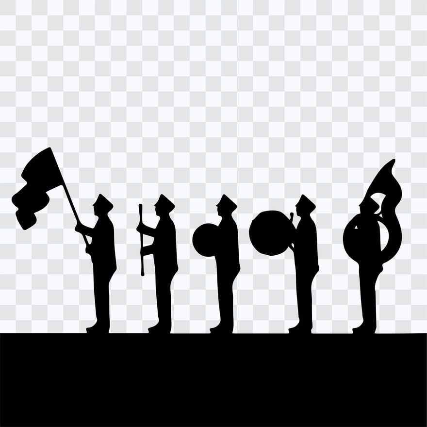 Parade Silhouette in EPS, Illustrator, JPG, PSD, PNG, SVG - Download