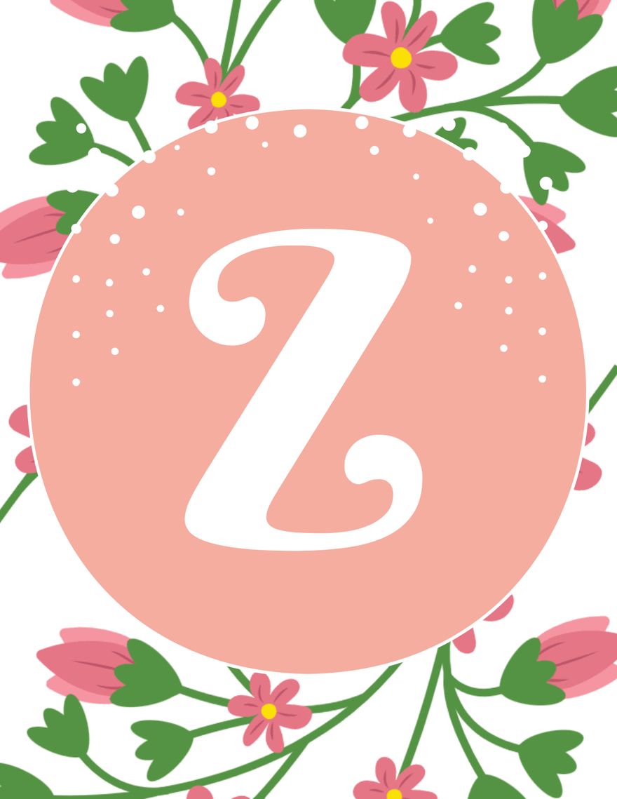 Banner Letter Z