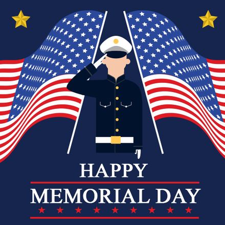 Happy Memorial Day Vector in Illustrator, PSD, EPS, SVG, JPG, PNG