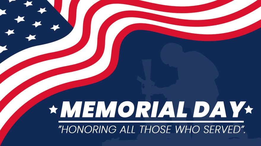 Free Memorial Day Wishes Background in PDF, Illustrator, PSD, EPS, SVG, JPG, PNG