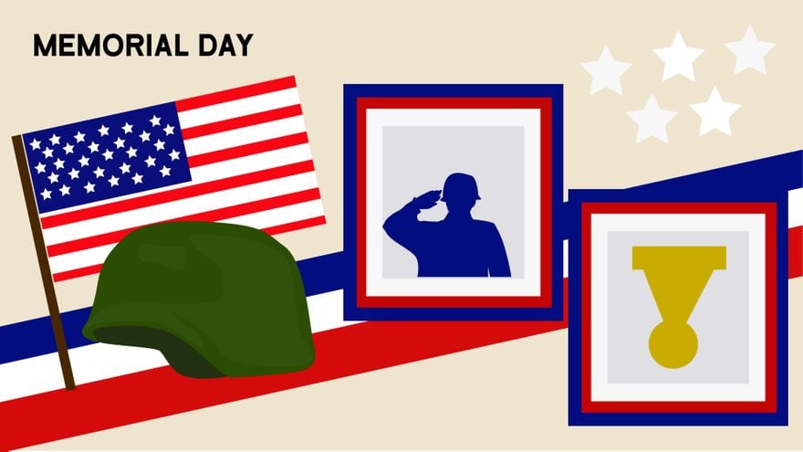 Happy Memorial Day Background - Download in PDF, Illustrator, PSD, EPS,  SVG, JPG, PNG