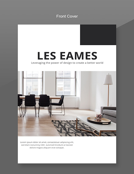 Interior Design Catalog Template - Word | PSD | InDesign | Apple Pages