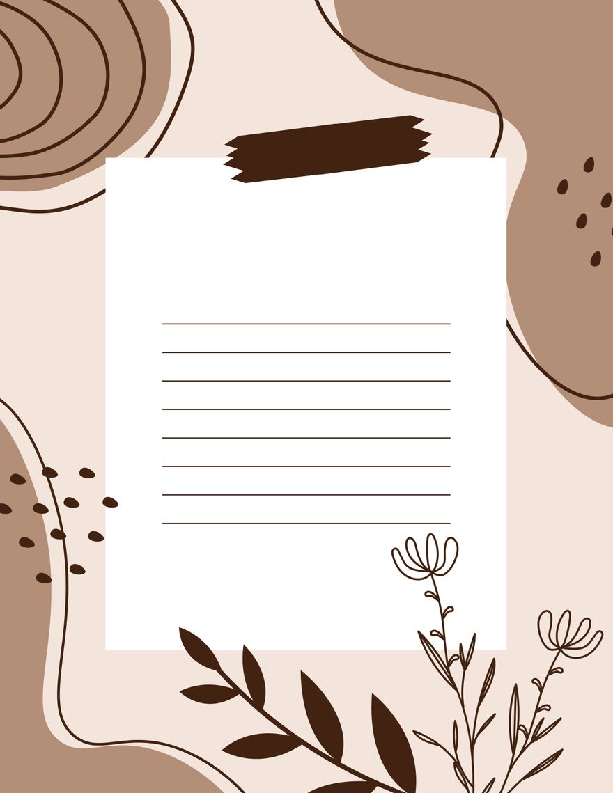 Free Aesthetic Letter Background - Google Docs, Illustrator, Word, PSD,  PDF, Publisher 