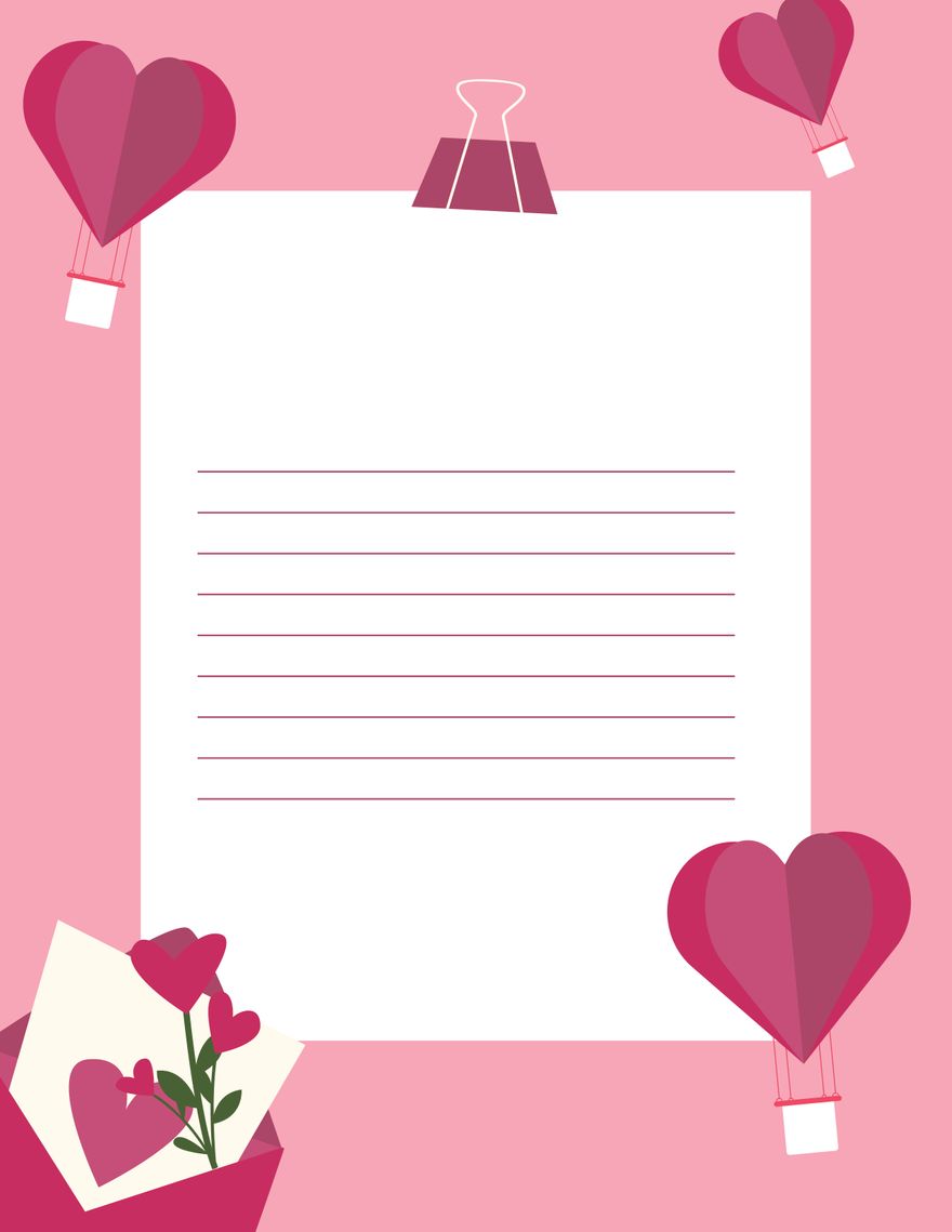 Free Romantic Letter Background - Google Docs, Illustrator, Word, PSD, PDF  