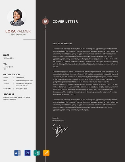 SEO Executive CV Template - Word, Apple Pages, PSD, Publisher