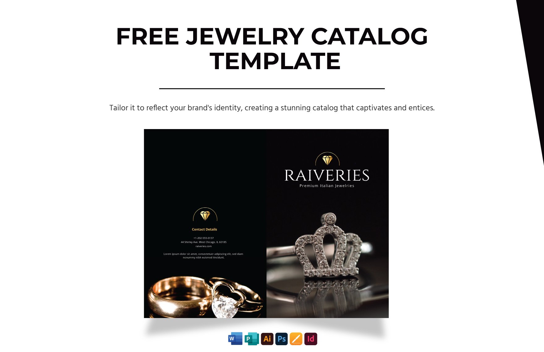 Free Jewelry Catalog Template in Word, Google Docs, Illustrator, PSD, Apple Pages, Publisher, InDesign