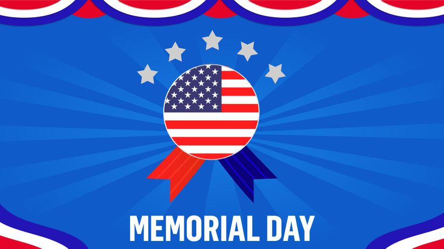 Happy Memorial Day Background - Download in PDF, Illustrator, PSD, EPS,  SVG, JPG, PNG