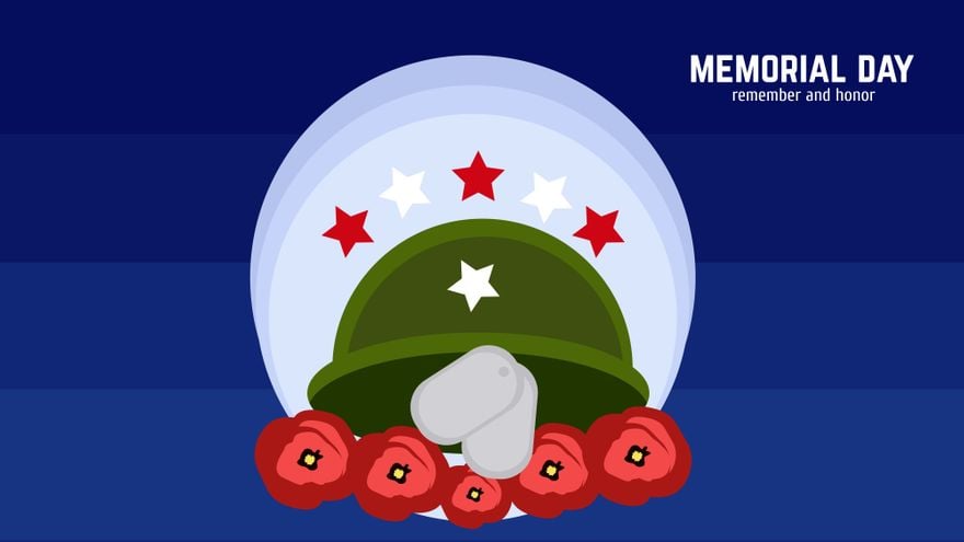 Free Memorial Day Gradient Background