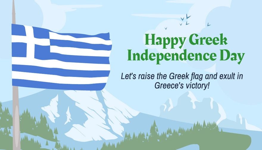 Greek Independence Day Card