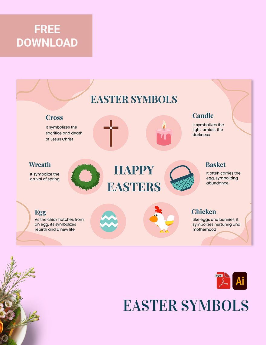 Easter Chart in Illustrator, PDF - Download